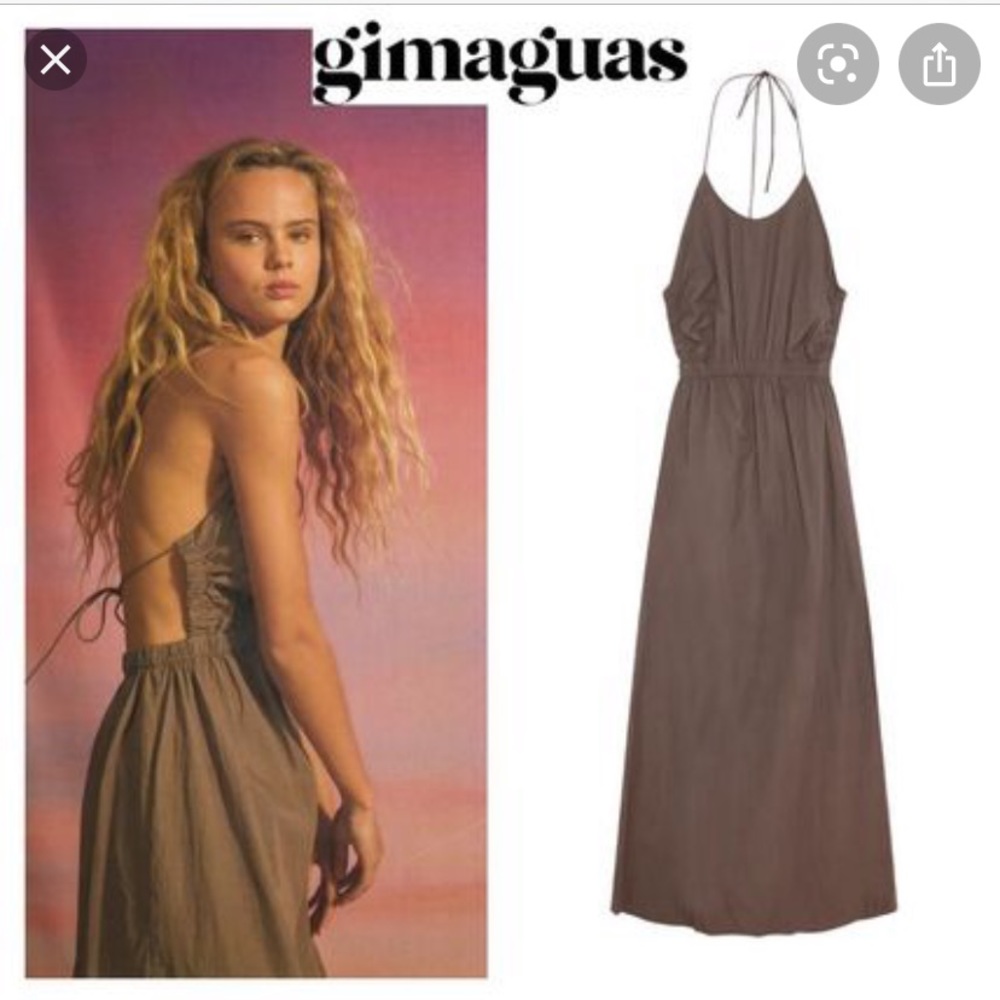 Gimaguas brown halter dress